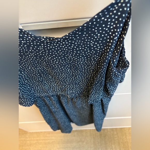 H&M Blue White polka dot Spaghetti Strap Sundress or Night Out women's size XS - Picture 5 of 10
